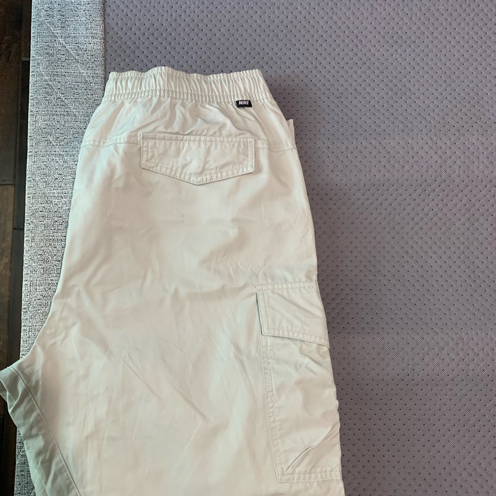 Nike White Cargo Pants Relaxed Fit
